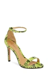 Schutz Women's Cadey-lee High-heel Sandals In Neon Yellow Leather