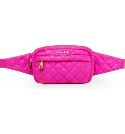 Mz Wallace Metro Belt Bag In Bright Pink
