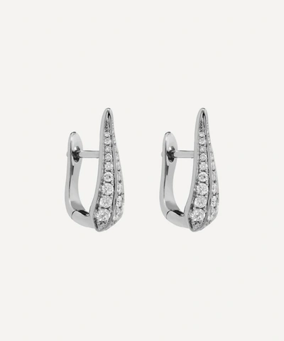 Annoushka 18ct White Gold Diamond Hoop Earrings