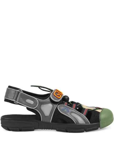 gucci logo sandals