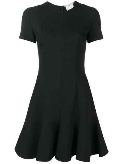 Stella Mccartney Seam Detail Fit & Flare Minidress In Black