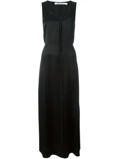 Alexander Wang T Exposed Seam Maxi Dress In Black