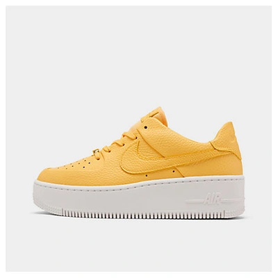 Nike Air Force 1 Sage Low Platform Sneaker In Yellow | ModeSens
