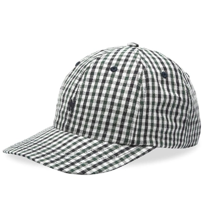 Norse Projects Gingham Sports Cap - Dark Navy Blue