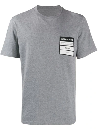 Maison Margiela T-shirt Mit "stereotype"-patch In White