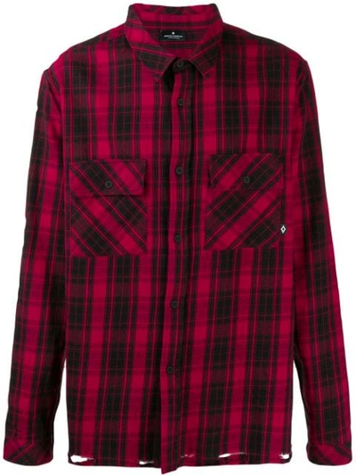 Marcelo Burlon County Of Milan Marcelo Burlon County Check Shirt In Red