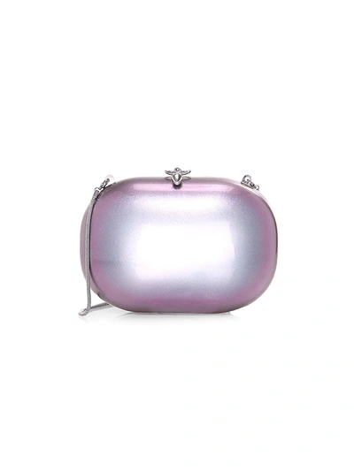 Jeffrey Levinson Elina Gloss Clutch In Purple