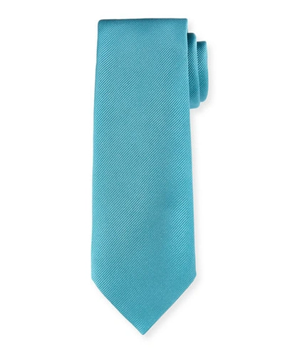 Tom Ford Solid Satin-finish Silk Twill Tie In Bright Green
