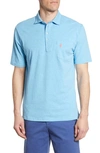 Johnnie-o Classic Fit Heathered Polo In Breaker