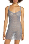 B.tempt'd By Wacoal 'lace Kiss' Chemise In Flint Stone