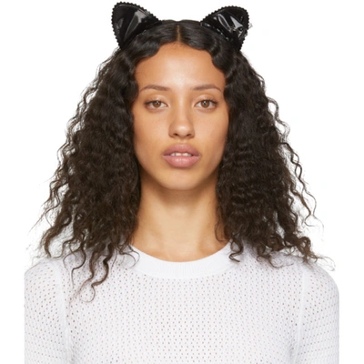 Maison Michel Heidi Cat Headband - Black