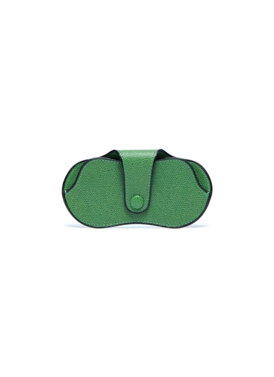 Valextra Leather Small Glasses Holder - Grass Green