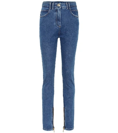 Balmain High-rise Skinny Jeans In Blue