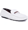 Robert Graham Men's Hart Ii Moccasin Loafers In White Leather