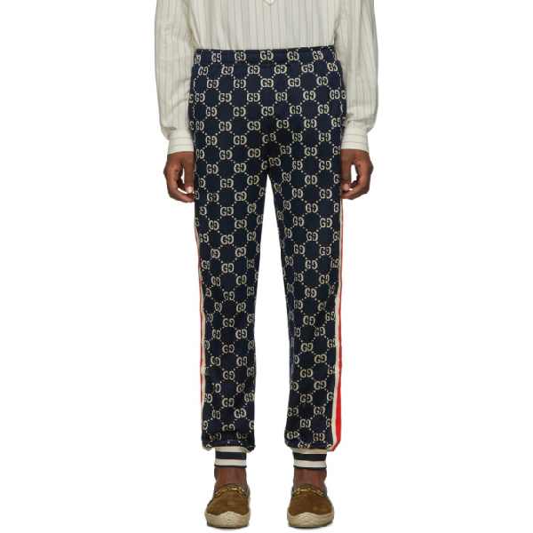 gucci jacquard track pants