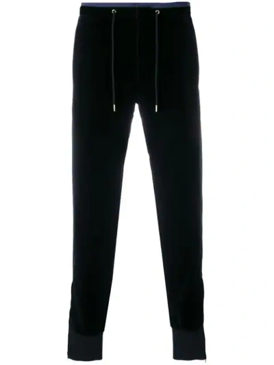 Paul Smith Contrast Side Panel Track Trousers In Black