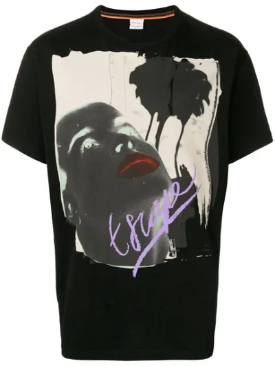 Paul Smith Escape Print T-shirt In Black