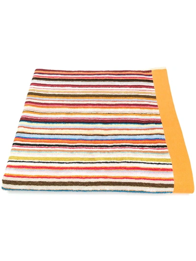 Paul Smith Striped Cotton-terry Beach Towel In Multi