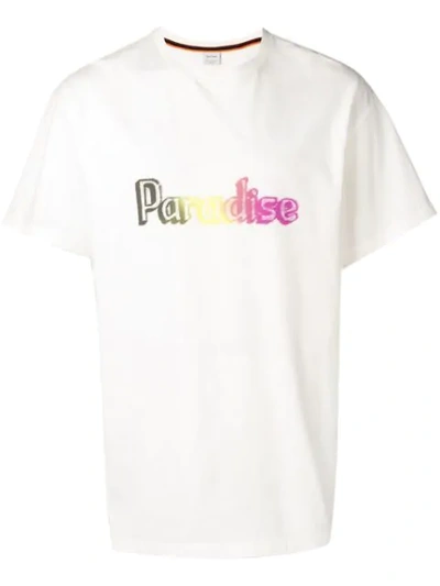 Paul Smith Paradise Print T-shirt In White