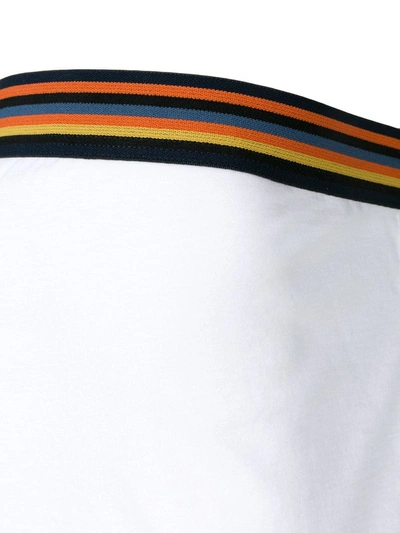 Paul Smith Stripe Detail Boxer Shorts In White