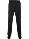 Paul Smith Tapered Velvet Track Pants In Black