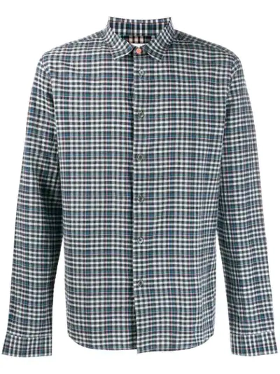 Paul Smith Classic Check Shirt In Blue