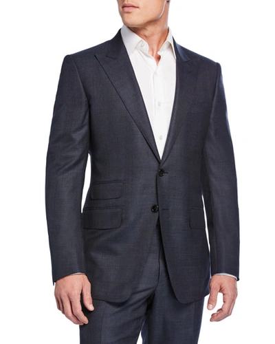 Tom Ford Men's O'connor Check Wool Two-piece Suit In Blue