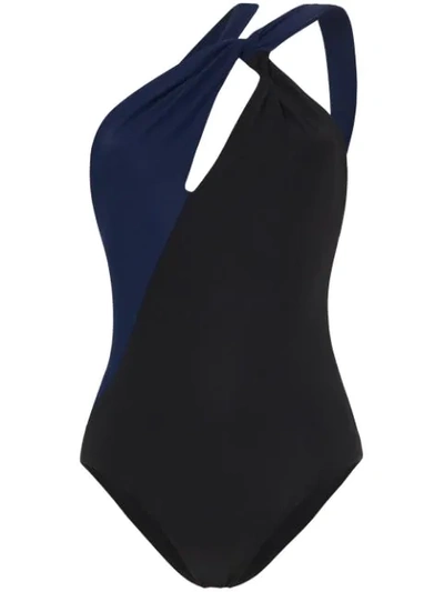 Araks Venetia Asymmetric Knotted Swimsuit In Black