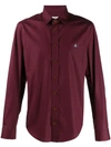 Vivienne Westwood Embroidered Logo Shirt In Red