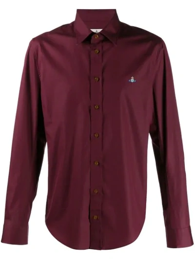 Vivienne Westwood Embroidered Logo Shirt In Red
