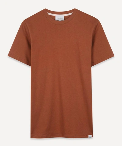 Norse Projects Niels Classic Short Sleeve T-shirt In Russet Brown