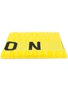 Dsquared2 Badetuch Mit "icon"-print In Yellow