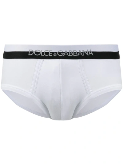 Dolce & Gabbana Logo Boxer Briefs In White