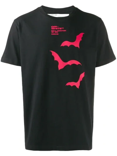 Off-white Men's Bats Graphic Slim T-shirt In Black
