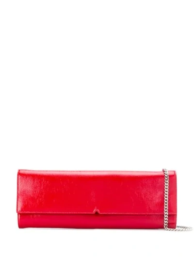 Giuseppe Zanotti Lorelai Clutch In Red Leather