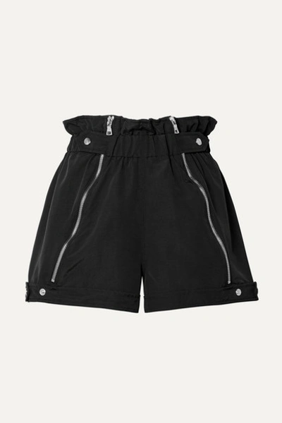 Rta Louie Zip-detail Shorts In Black