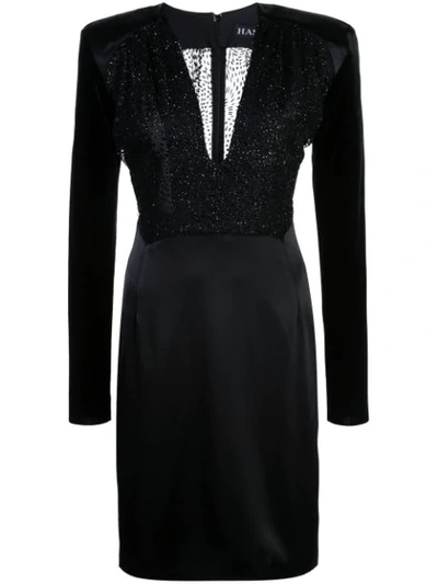 Haney Stam Fitted Dress In Black