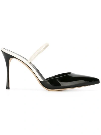 Sergio Rossi Pointed Toe Pumps In Black