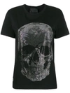 Philipp Plein T-shirt Mit Totenkopf - Schwarz In Black