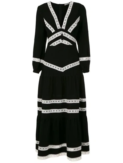 Martha Medeiros Nervuras Midi Dress In Black