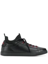 Dsquared2 Sock Insert Lace-up Sneakers In Black