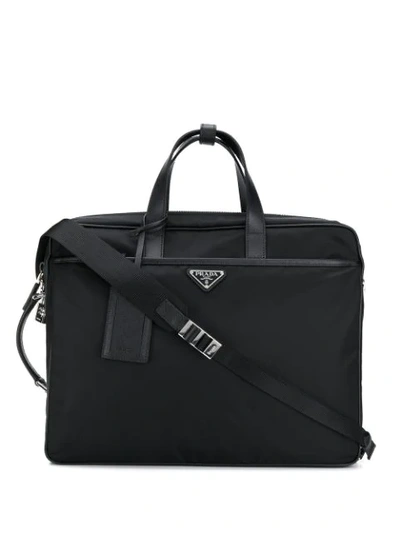 Prada Multi-wear Laptop Bag In Black