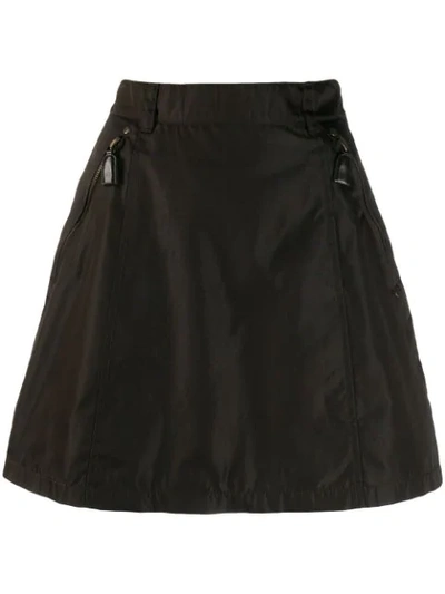 Pre-owned Prada A-line Mini Skirt In Brown