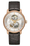 Rado Men's Swiss Automatic Centrix Brown Leather Strap Watch 41mm