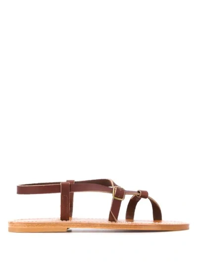 Kjacques Jival Sandals In Brown