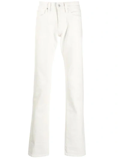 Helmut Lang Drain Pipe Jeans In White