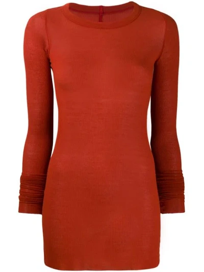 Rick Owens Lightweight Jumper - Red In Red