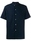 J. Lindeberg Short-sleeved David Shirt In Blue
