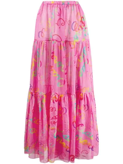 Giada Benincasa Printed Skirt In Pink