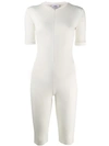 Atu Body Couture Demo Biker Jumpsuit In White